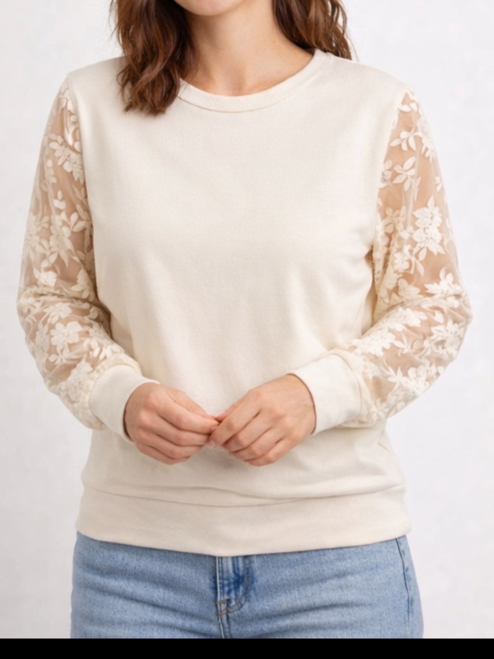 A New Day Lace Embellished Long Sleeve